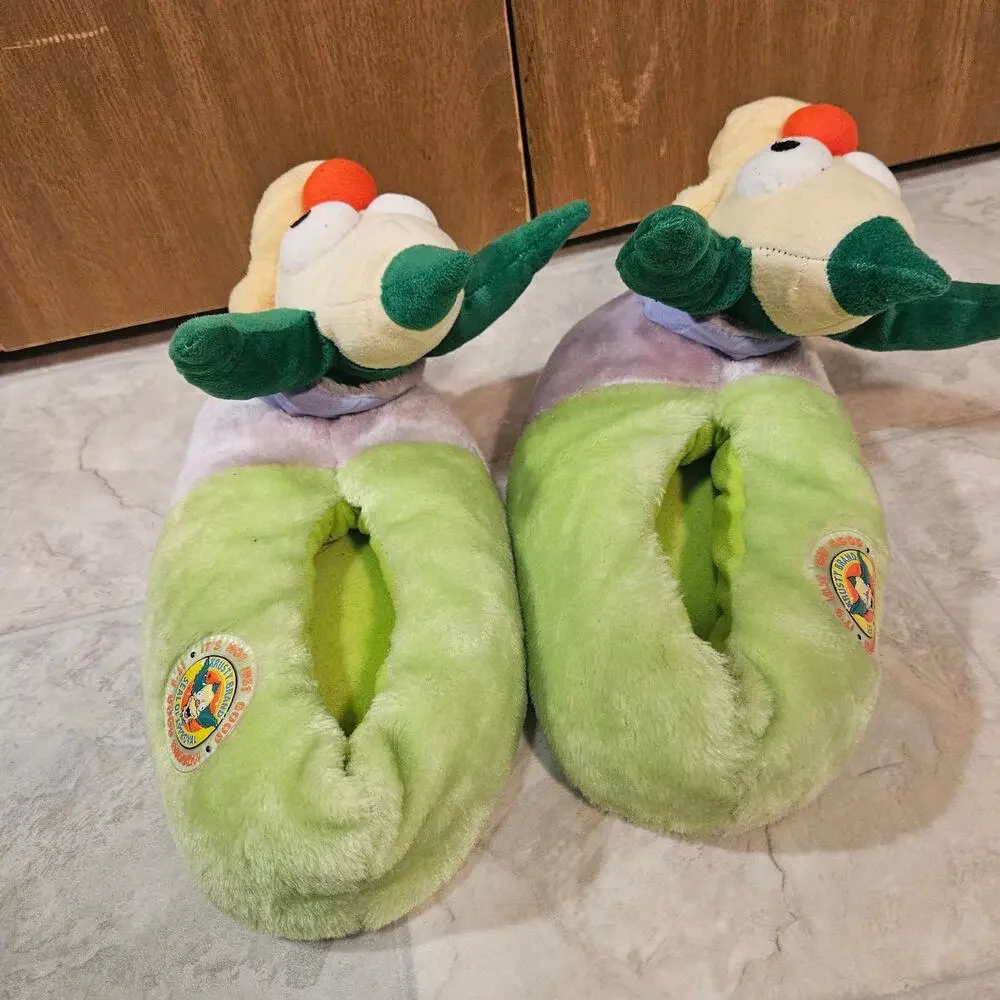 Krusty Clown Plush Slippers Simpsons Men XL 11-12 House Shoes Krusty Brand